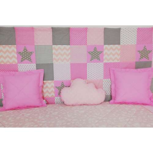 Csillagos rózsaszín patchwork falvédő 78267645