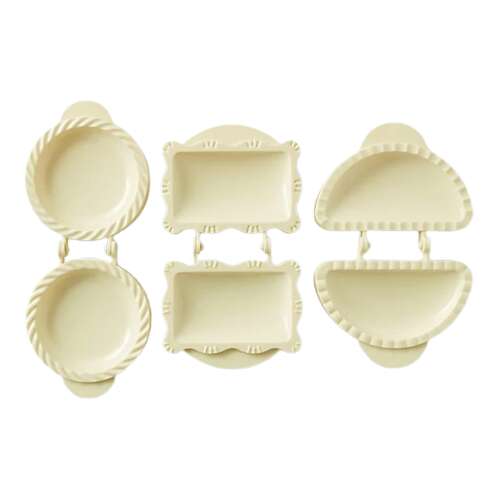 3 formát tartalmazó készlet torták, piték, leveles tészta és ostrulet készítéséhez, prémium PVC-polikarbonátból, professzionális modell otthoni használatra, fehér, Original Deals® 78269391