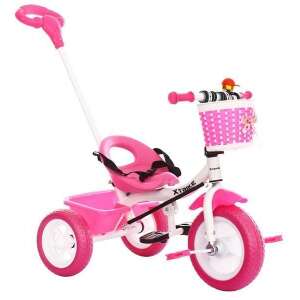 X-Trike Triko tolókaros Tricikli csengővel #rózsaszín