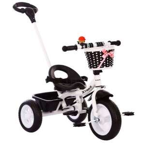 X-Trike Triko tolókaros Tricikli csengővel #fekete-fehér