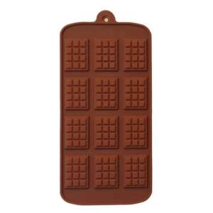Силиконова форма Original Deals за 12 мини шоколадови блокчета - Форма за печене