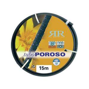 15m Poroso garden hose, 1/2 inch, black, coiled - Irrigation