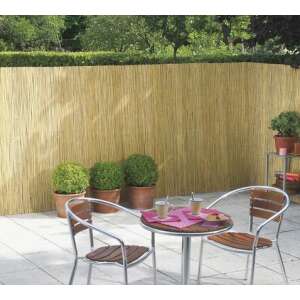 Naturcane 170992 Bambus-Sichtschutz, 2x5m, natur, für Privatsphäre und Windschutz, im Garten - Nonbrand Sonnenschutznetze