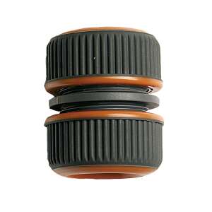 1/2 inch hose connector, LUX brand, orange and gray, for connecting garden hoses - Lux