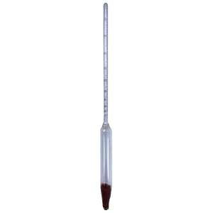 Alcohol hydrometer, 20-96% alcohol content, for measuring alcohol content in liquids - Hydrometer