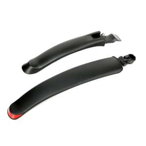 Fekete műanyag kerékpár sárvédőszett 26 colos kerékpárokhoz - BikeTrade