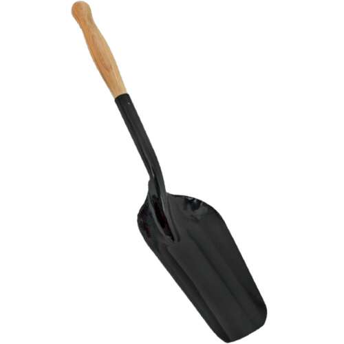 Scythe with wooden handle