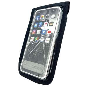 Velotech telefontartó kormányra, fekete, vízálló, 5,5-6 hüvelykes telefonméret - Kerékpár kiegészítő