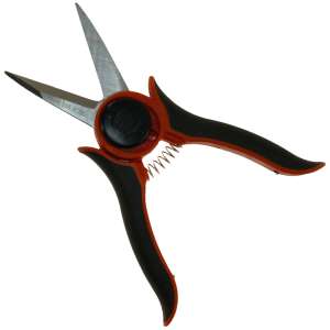 Ножици за грозде от неръждаема стомана с оранжеви и черни дръжки - Ножици за прибиране на реколтата