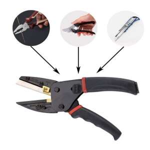Multifunctional scissors with spare blade, for cutting cable, wire, and other materials - Hand tool