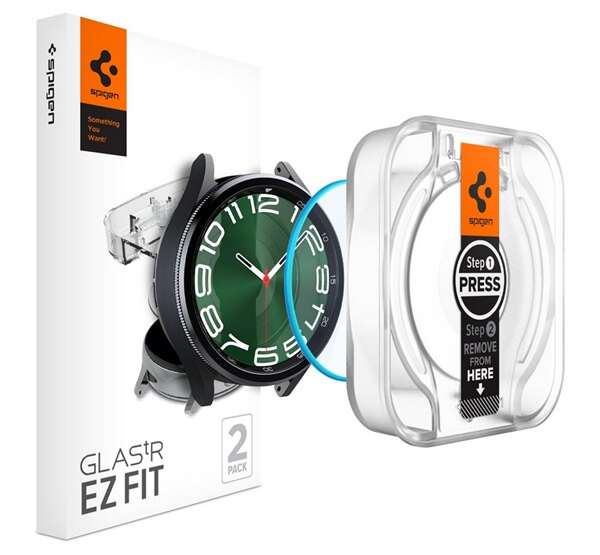 Spigen Glas.tR EZ FIT Kijelzővédő Üveg - Samsung Galaxy Watch 6 Classic 47mm - 2 db