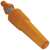 3/4 inch MAXI classic hose nozzle with clamp, orange, for watering