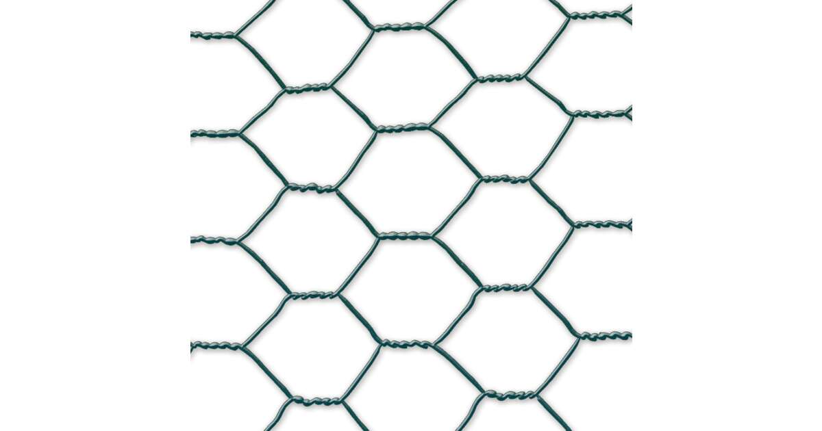 Chicken net galvanized plastic coating 1x25m (13x0,7/0,9) 172635 