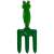 Green frog garden fork for kids