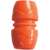 Orange universal hose connector, 1/2" to 3/4" size
