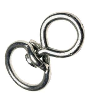 8 mm horganyzott forgókarika, lánc összekötő elem - Lánc összekötő elem