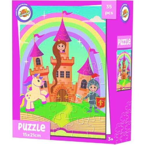 Toy Universe Mini Puzzle Hrad princeznej, 35 dielikov, pre deti od 3 rokov