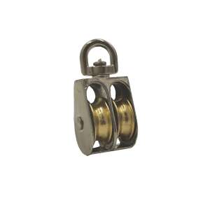 Rope pulley galvanized double 25mm