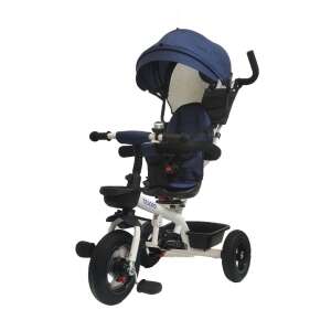 Tesoro 360° swivel tricycle with bell #darkblue-white