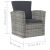 vidaXL Polyrattan Kerti Ülőgarnitúra - 16 részes - Szürke 78490718