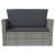 vidaXL Polyrattan Kerti Ülőgarnitúra - 16 részes - Szürke 78490718