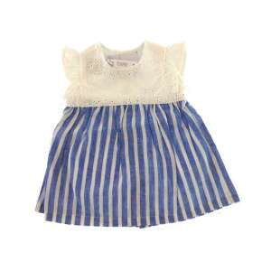 IDEXE csíkos madeira mintás kék baba ruha 32557564 Kislány ruhák - Csíkos