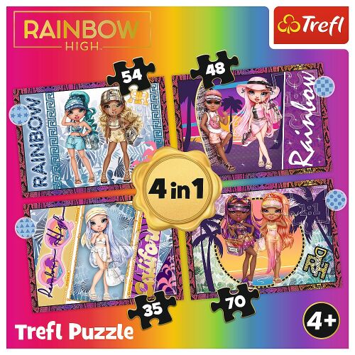 Rainbow High 4-in-1 Puzzle - Trefl