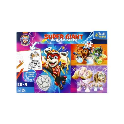 Trefl Mancs Őrjárat - Óriás Két Oldalas Puzzle - 15 db