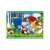 Sonic the Hedgehog, Tails and Knuckles puzzle piece featuring a jungle scene