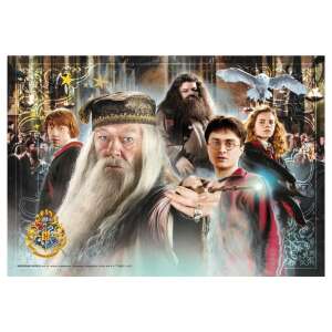 Clementoni Harry Potter 104 darabos Szuper Színes puzzle, Dumbledore-ral, Harry Potterrel, Ron Weasley-vel, Hermione Grangerrel és Rubeus Hagriddel - Clementoni Puzzle