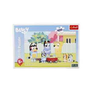 Puzzle Bluey 100 elementów, z Bluey i jej przyjaciółmi, Trefl Puzzle - Puzzle