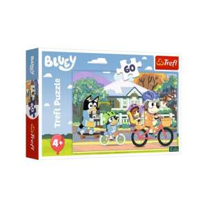Puzzle Bluey s 60 dielikmi, na ktorom je Bluey a jej priatelia na bicykloch, značka Trefl - Trefl Puzzle