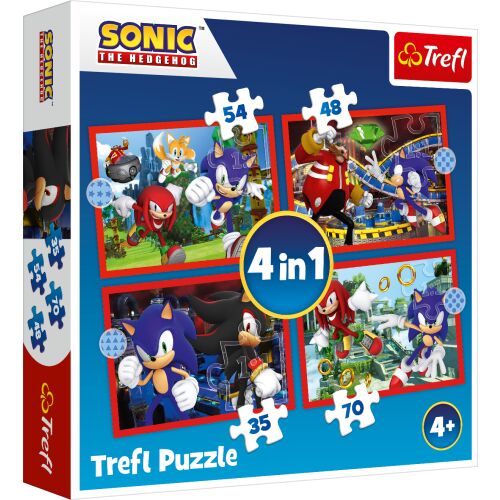 Trefl Sonic Kirakós - 4 az 1-ben - 4+ éves kortól