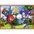 Puzzle Trefl Sonic the Hedgehog, cu Sonic, Tails, Knuckles și Dr. Eggman