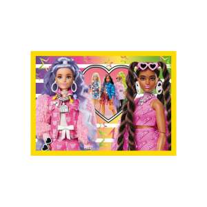 Пъзел Barbie 4 в 1, с четири различни изображения на Barbie, марка Trefl - Пъзел