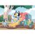 Puzzle Clementoni Bluey terminat, Bluey alunecând pe tobogan