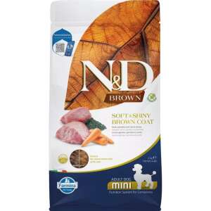 N&D Brown Dog Lamm, Spirulina & Karotte Adult Mini 2kg Trockenfutter für Hunde - Hundefutter