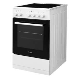 Tesla CV5400SW szabadon álló elektromos tűzhely, fehér, kerámialapos - Tesla