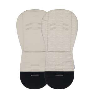 Petite and Mars Foamy Beige Whale stroller insert, both sides - Petite&Mars