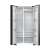 Gorenje NRR9185EABXL frigider side-by-side interior, inox-negru