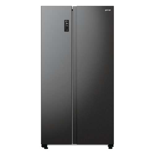 Gorenje NRR9185EABXL oldal-mellé hűtőszekrény, inox-fekete