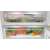 Bosch KBN96VFE0 built-in refrigerator interior, open door view, showing shelves and drawers