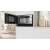 Bosch Serie 8 BFL7221B1 built-in microwave interior, open door