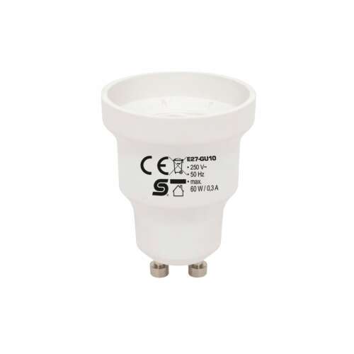 E27 to GU10 socket adapter, light bulb converter