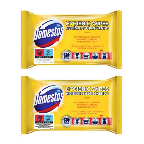 Domestos Hygienické obrúsky citrón 2x60ks
