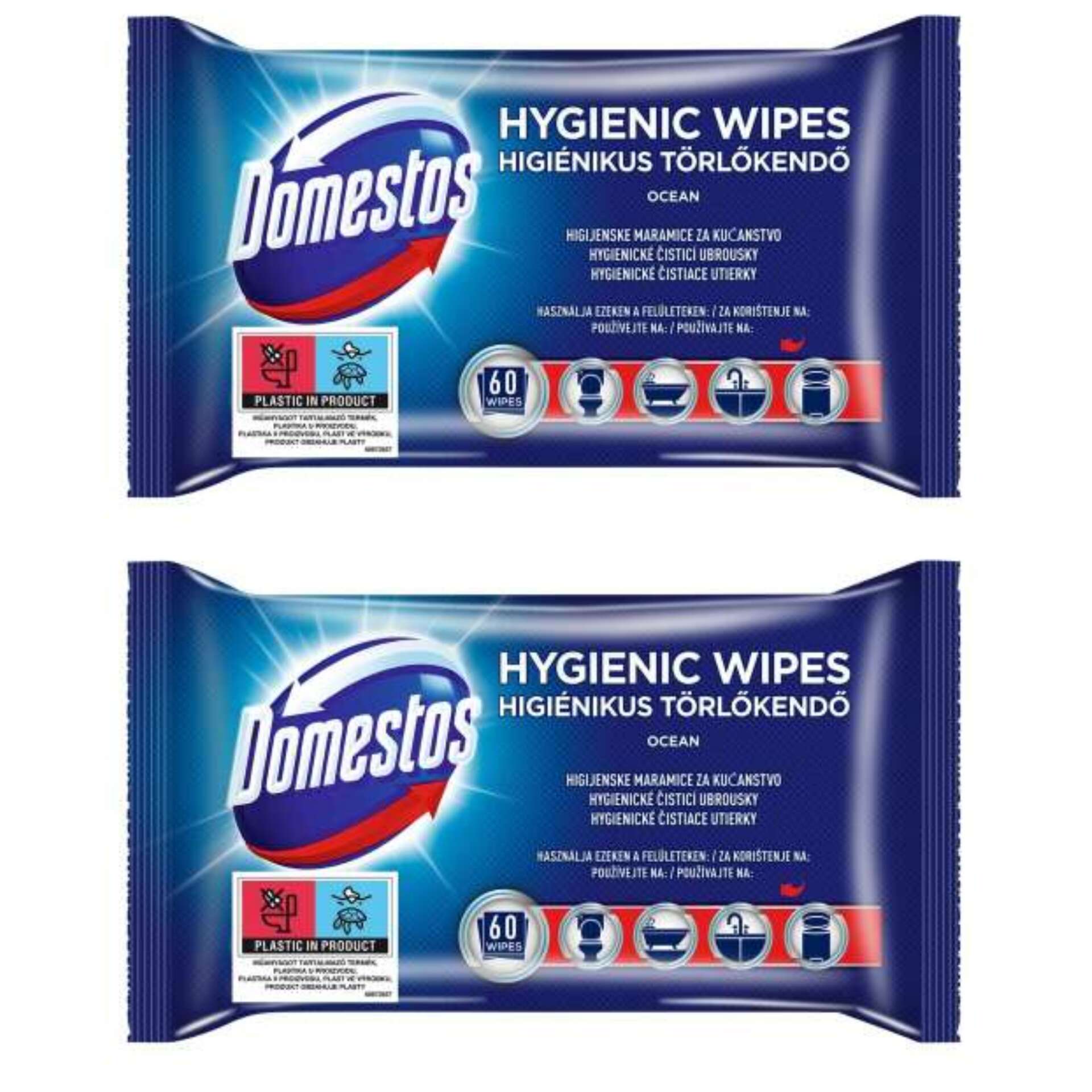 Domestos Ocean Hygienické utierky 2x60ks