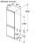 Bosch KIN96NSE0 built-in refrigerator dimensions