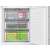 Bosch KIN96NSE0 built-in refrigerator freezer compartment, showing shelves and drawers
