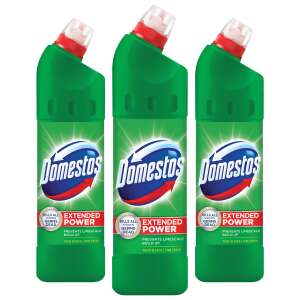 3er Pack Domestos Extended Power Kiefernfrisch Desinfektionsbleiche, tötet alle Keime ab, verhindert Kalkablagerungen - Desinfektionsmittel für den Haushalt
