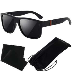 Black polarized sunglasses with a black case and cleaning cloth - Trizand